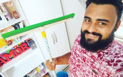Leandro se reinventou na pandemia e sem preconceitos superou a crise