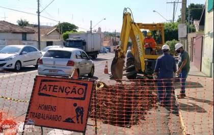 Águas Andradina inicia plano de obras no Pereira Jordão e Centro Baixo