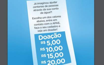Doe para Apae sem sair de casa