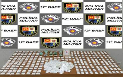 Baep apreende pasta base de cocaína após abordar mulher com Biz, sem documentos