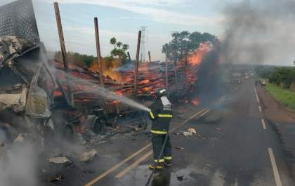 Motorista morre carbonizado próximo ao Parque do Pombo