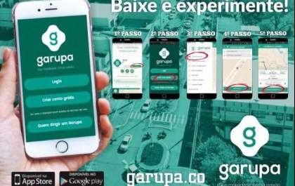 'Garupa' App de transporte, passa a atuar em Andradina a partir do dia 21 de Novembro