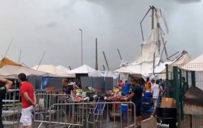 Temporal assusta participantes da 4.ª Etapa da Copa Speed Park, em Birigui