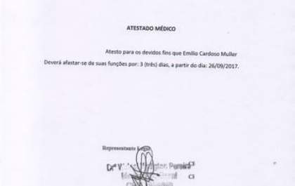 Médico de MS denuncia falsificação de atestado no interior de SP usando seu nome