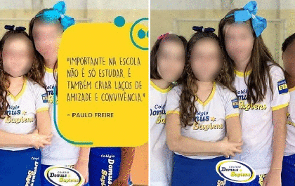 Escola é acusada de encobrir menina negra em propaganda