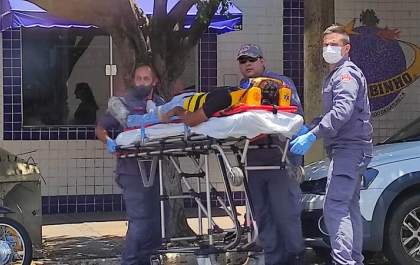 Pintor sai ferido de acidente na Bandeirantes