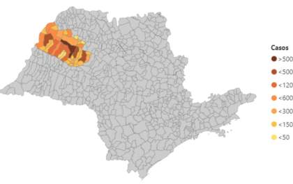 Região de Araçatuba é a 5ª em aumento de casos e a 4ª em aumento de mortes por covid-19 em 2 semanas