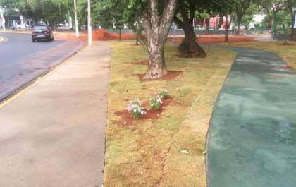 Praça de Birigui ganha totens com os 17 Objetivos de Desenvolvimento Sustentável