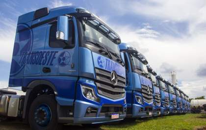 Rodobens reforça frota da Transoeste com cem novos Actros