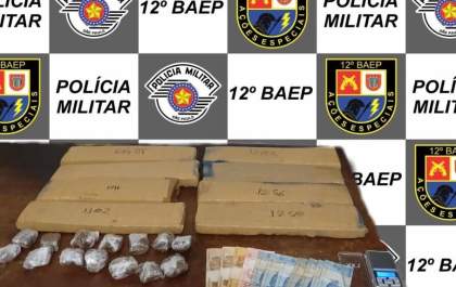 Jovem é presa pelo Baep em Birigui com 8 tabletes de maconha