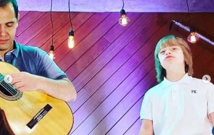 Pequeno Gabriel Cheib sonha em participar do The Voice Kids