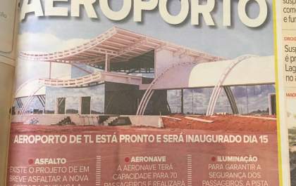 Aeroporto: Um presente aos três-lagoenses nos 95 anos da cidade