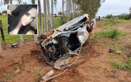 Mulher de Auriflama estava em carro que capotou e matou jovem
