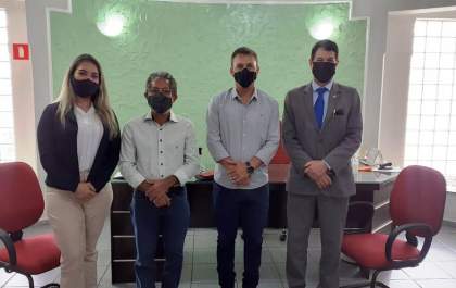 Paulo e Marcos recebem vice-presidente da Associação Nacional de Prefeitos e Vices