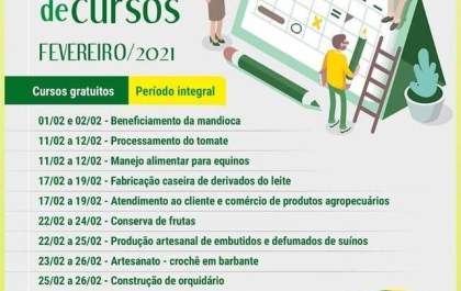 Sindicato Rural está com inscrições abertas para diversos cursos