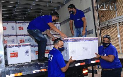 Carregamento de vacinas para Três Lagoas saiu às 22h10 da Capital