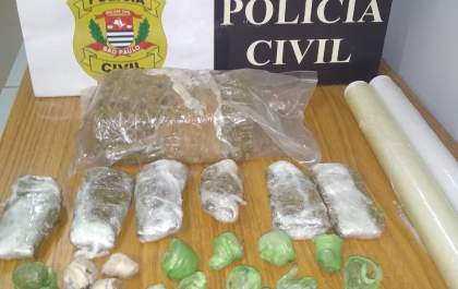 Polícia encontra drogas em casa alugada por suspeito de tráfico