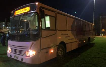 Ônibus apreendido na Operação Raio-X é usado no atendimento à população em Birigui