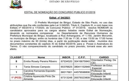 Prefeitura de Birigui nomeia 87 aprovados em concurso para a área da Educação