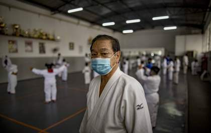 Koji “Kodão” Kiwada volta a treinar o judô de Araçatuba