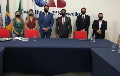 Des. Alexandre Bastos participa de reunião na Subseção da OAB/MS em Três Lagoas