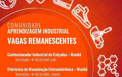 Senai Birigui recebe inscrições para vagas remanescentes em dois cursos
