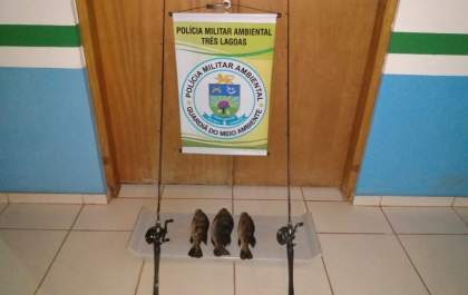PMA de Três Lagoas autua paulista por pesca ilegal no lago da usina de Jupiá