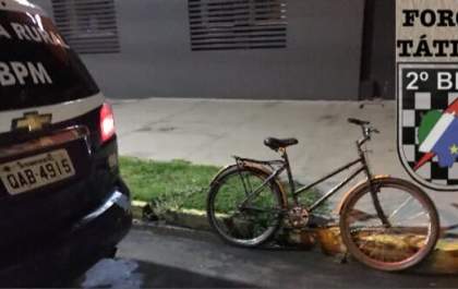 PM recupera bicicleta e apreende adolescente