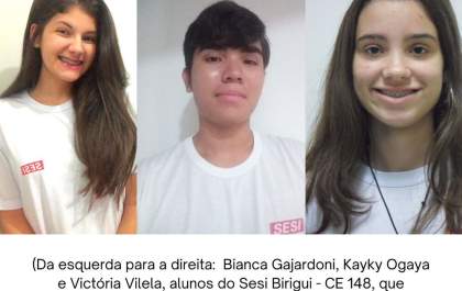 Alunos do Sesi Birigui conquistam prata e bronze na Olimpíada Nacional de Ciências