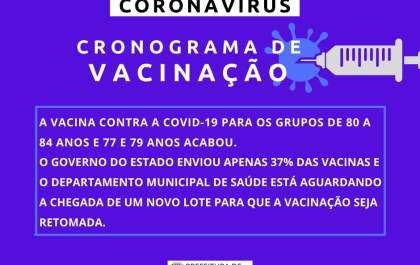Vacinas para idosos de 77 a 79 anos acabam no 1.º dia em Guararapes