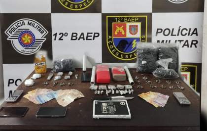 PM apreende maconha, cocaína e prende dupla de Birigui na Rondon
