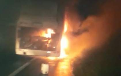Ônibus que pegou fogo na Rondon tinha passageiros da região de Araçatuba
