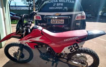 Motocicleta é apreendida com número de motor adulterado em TL