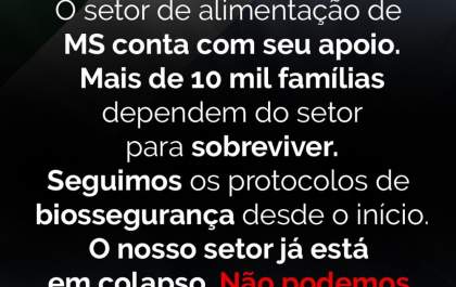 Associação de Bares e Restaurantes externar sua preocupação com novo decreto