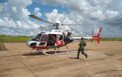 Helicóptero Águia vai ajudar a fiscalizar aglomerações em ranchos