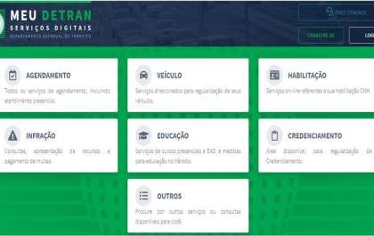 Detran Digital: Faça as atualizações de dados pela internet
