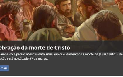 Evento Celebração da Morte de Cristo será transmitido neste sábado