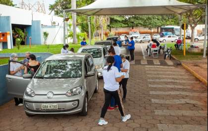 Andradina promove doação voluntária de alimentos durante vacinação da Covid-19