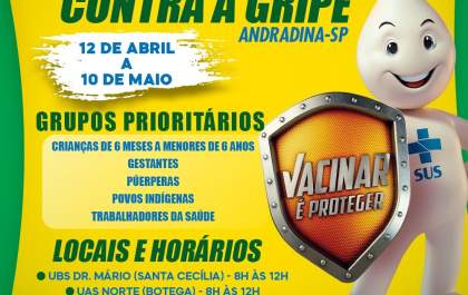Campanha de Vacinação contra Influenza começa nesta segunda