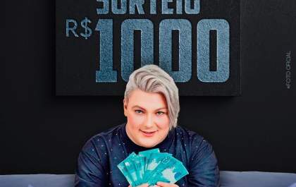 Sorteio de R$ 1 mil movimenta o Instagram