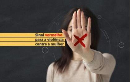 Vítimas de violência podem buscar ajuda com um X vermelho na mão
