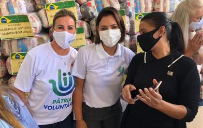 Michelle Bolsonaro participa de evento na AMA, em Araçatuba