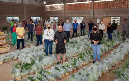 Educação distribui kits merenda com produtos da Agricultura Familiar