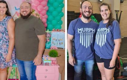 Casal três-lagoense emagrece mais de 60 kg juntos treinando crosstraining