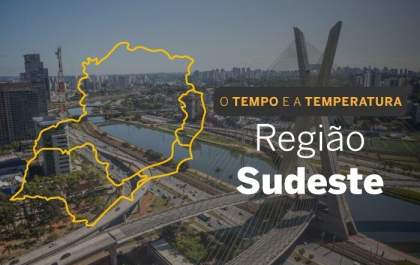 O tempo e a temperatura: Quarta-feira (5) quente e seca em boa parte do Sudeste