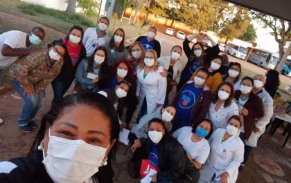 Andradina vacina 700 pessoas em um só dia