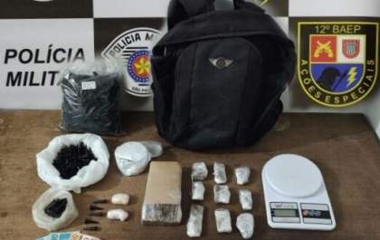 Jovem é preso com maconha e cocaína em Birigui