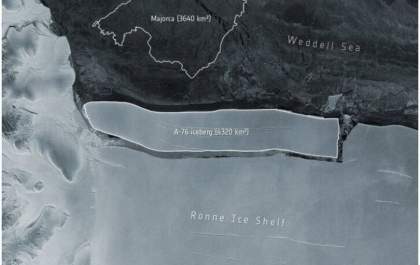 Maior iceberg do mundo se desprende na Antártica e está à deriva