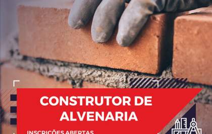 Prefeitura e Senai promovem curso de Construtor de Alvenaria