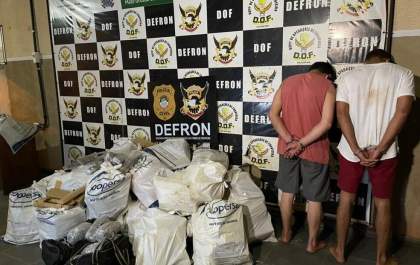 Agente de saúde e mais um suspeito são presos com meia tonelada de droga em MS